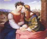 Friedrich overbeck Italia and Germania Germany oil painting reproduction